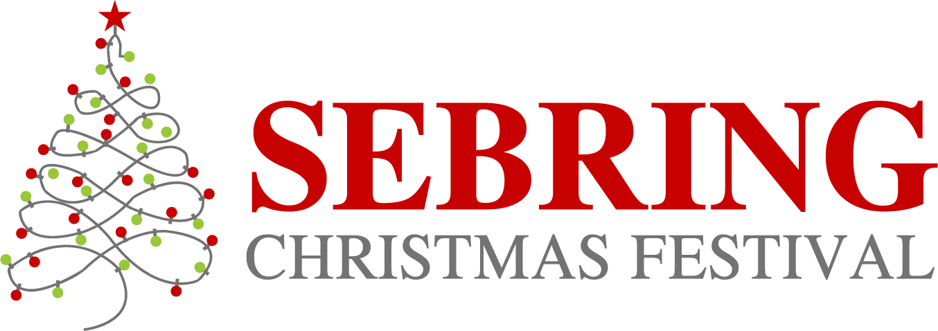 The sebring christmas festival logo has a christmas tree on it.