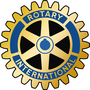 The logo for the rotary international organization