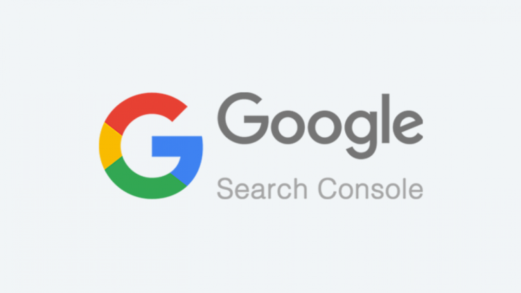 The google search console logo is on a white background.