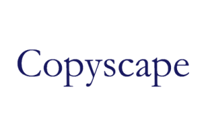 The word copyscape is on a white background