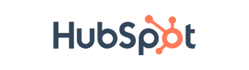A logo for a company called hubspot on a white background.