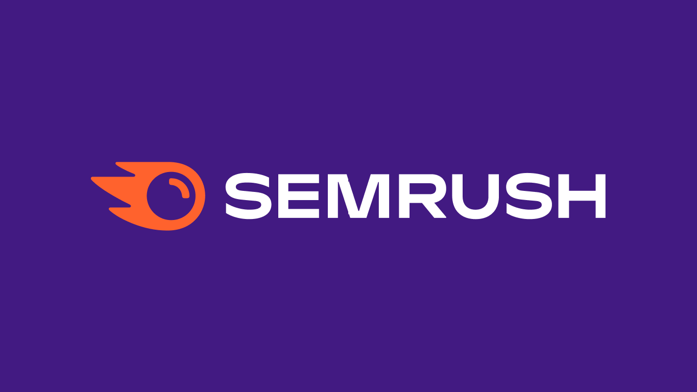 The semrush logo is on a purple background.