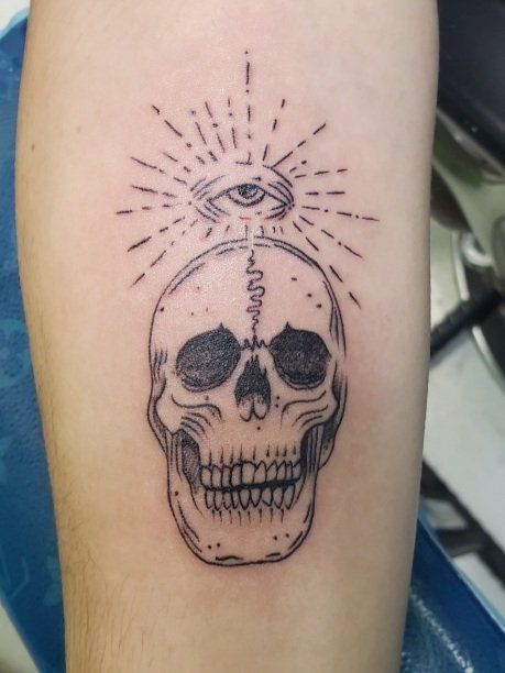 Skull Tattoo — San Antonio, Texas — Skin Graphics Tattoos & Body Piercing