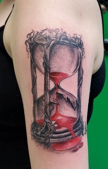 Hour Glass Tattoo — San Antonio, Texas — Skin Graphics Tattoos & Body Piercing