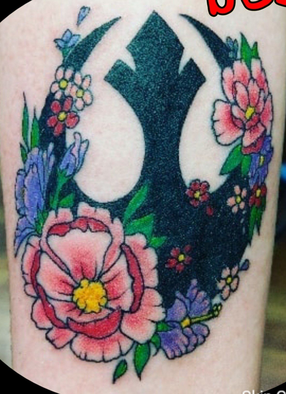 Jess Anchor With Flowers — San Antonio, TX — Skin Graphics Tattoos & Body Piercing
