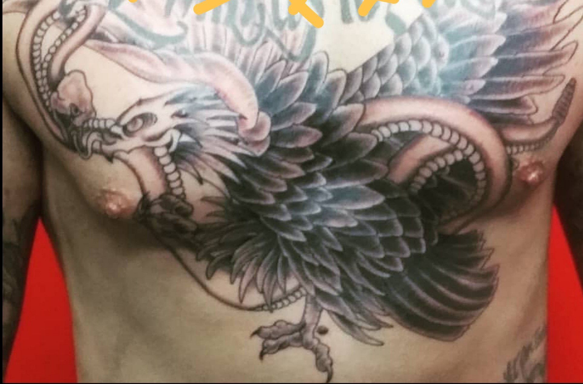 ess Eagle On Chest — San Antonio, TX — Skin Graphics Tattoos & Body Piercing