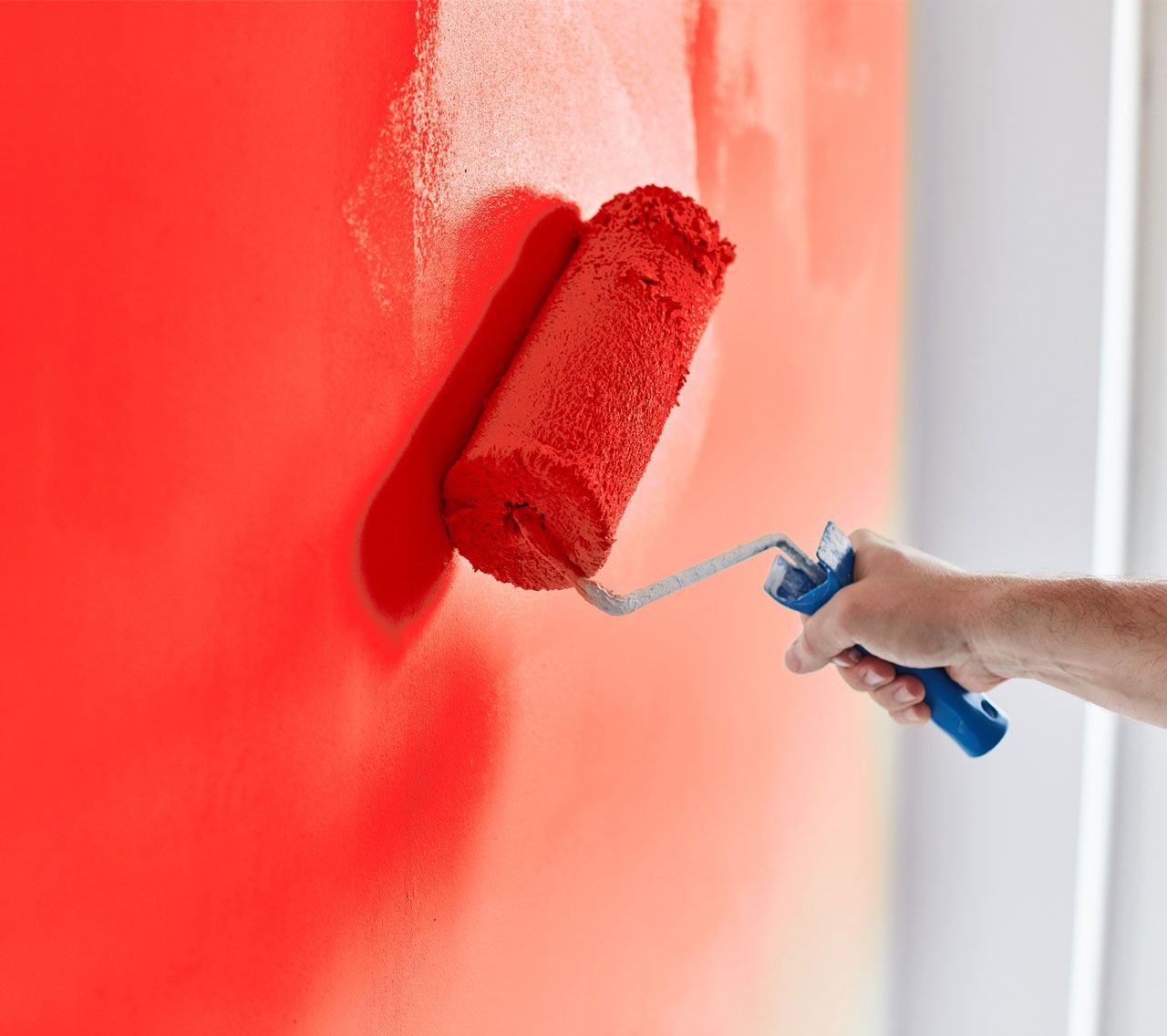 Red Wall Paint — Los Osos, CA — Pacific Coast Painting and Design Inc