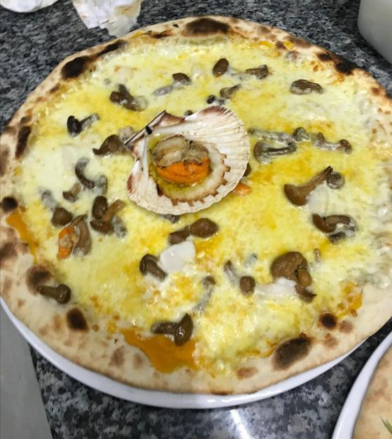 pizza con cozze