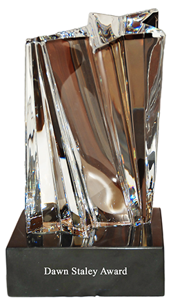 Image of the Dawn Staley Award trophy