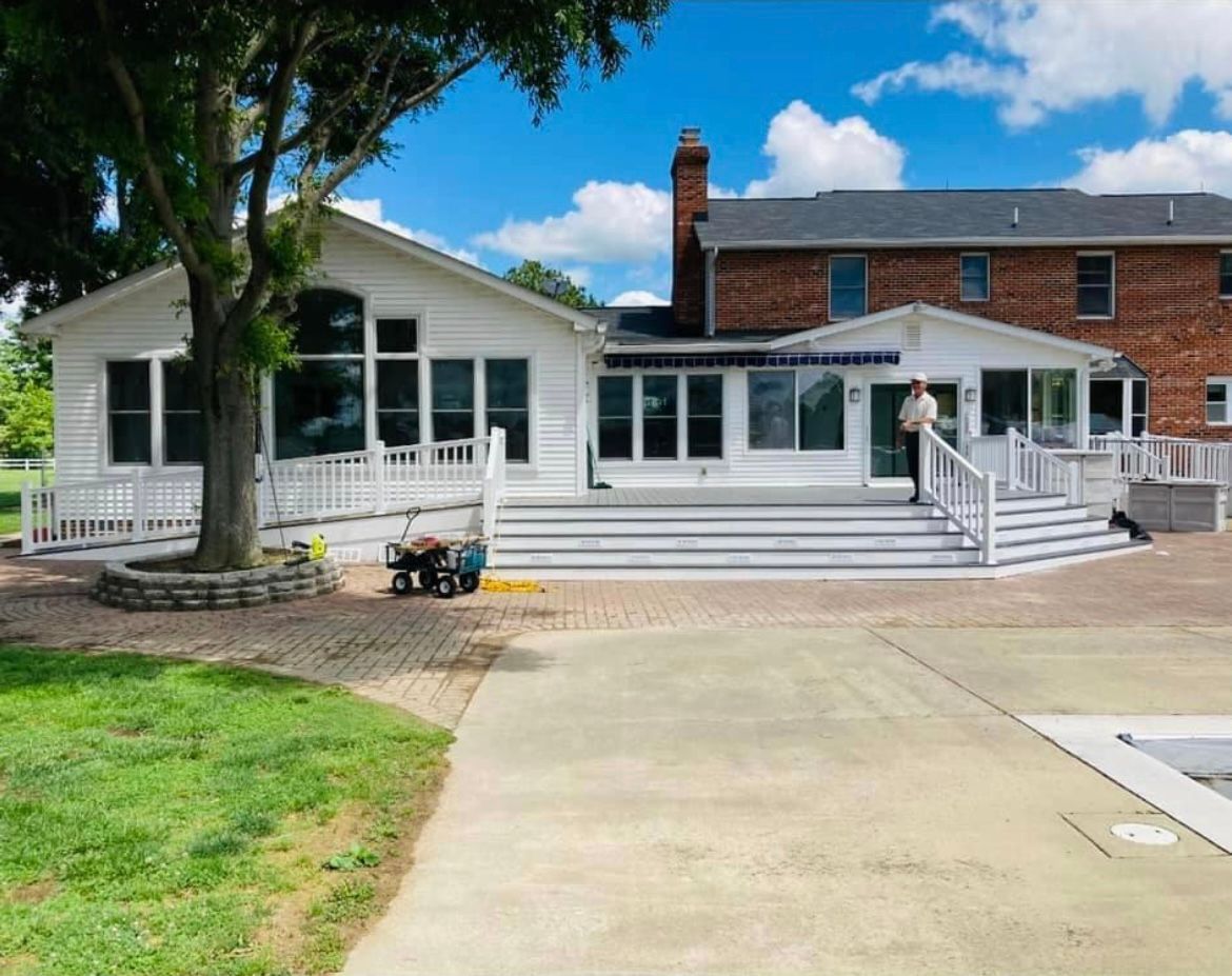 vinyl deck by Bowles fence