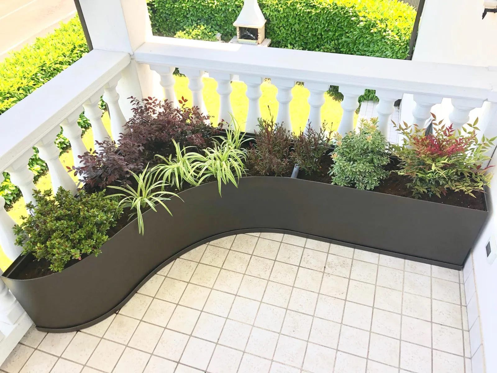 angolo terrazzo con piante