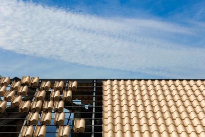 Roof tiles installation