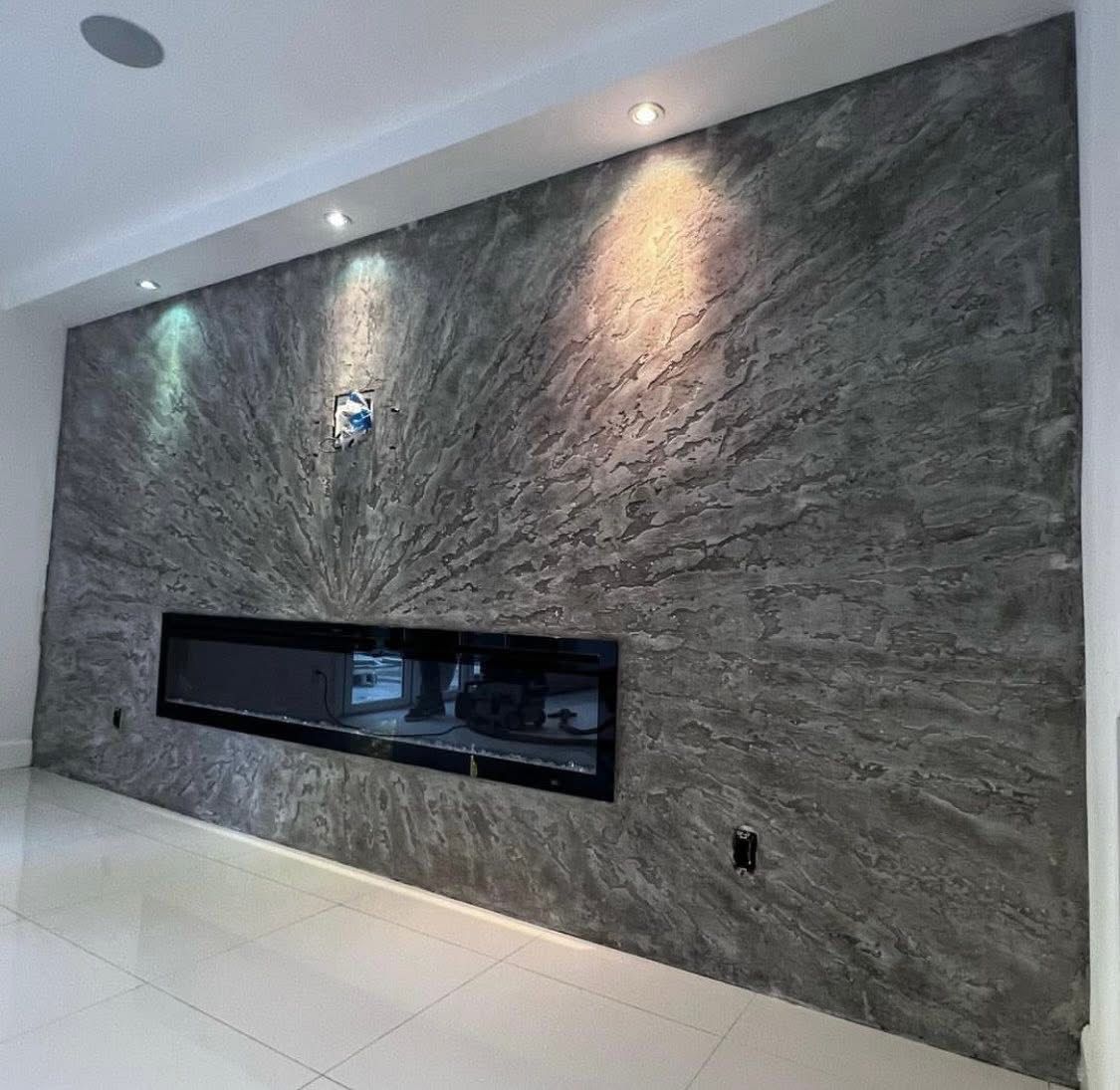 Modern Fireplace Accent Wall