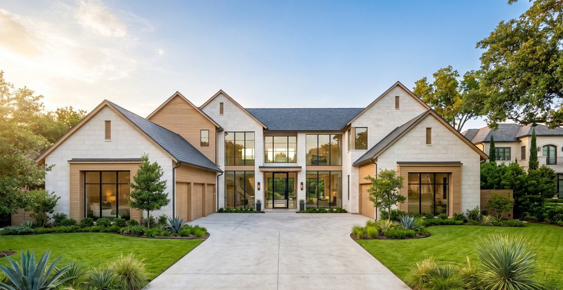 Luxury custom-built home exterior featured in the Best Custom Home Builders in Dallas 2026 guide for Texas homeowners