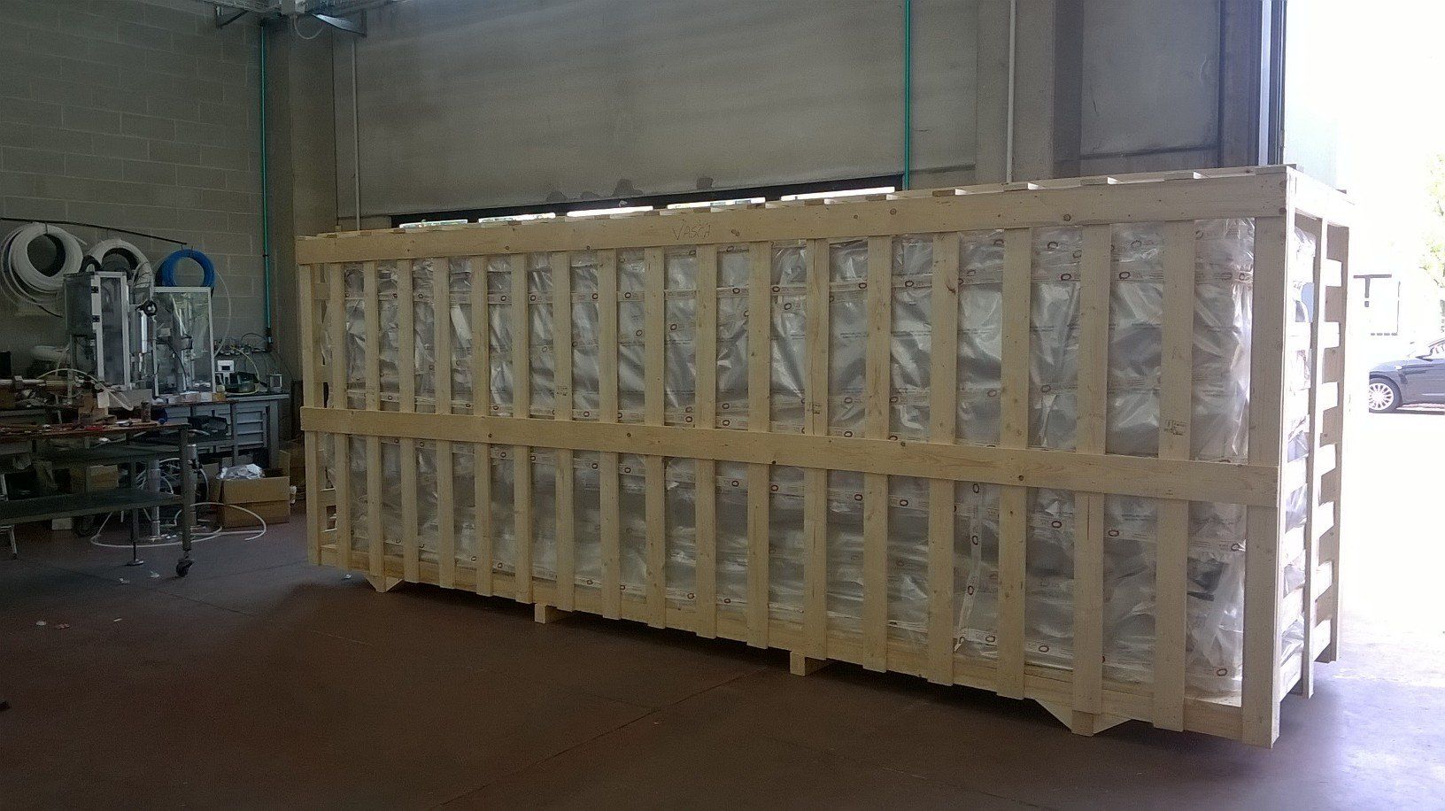 Imballi in legno per trasporto alimenti