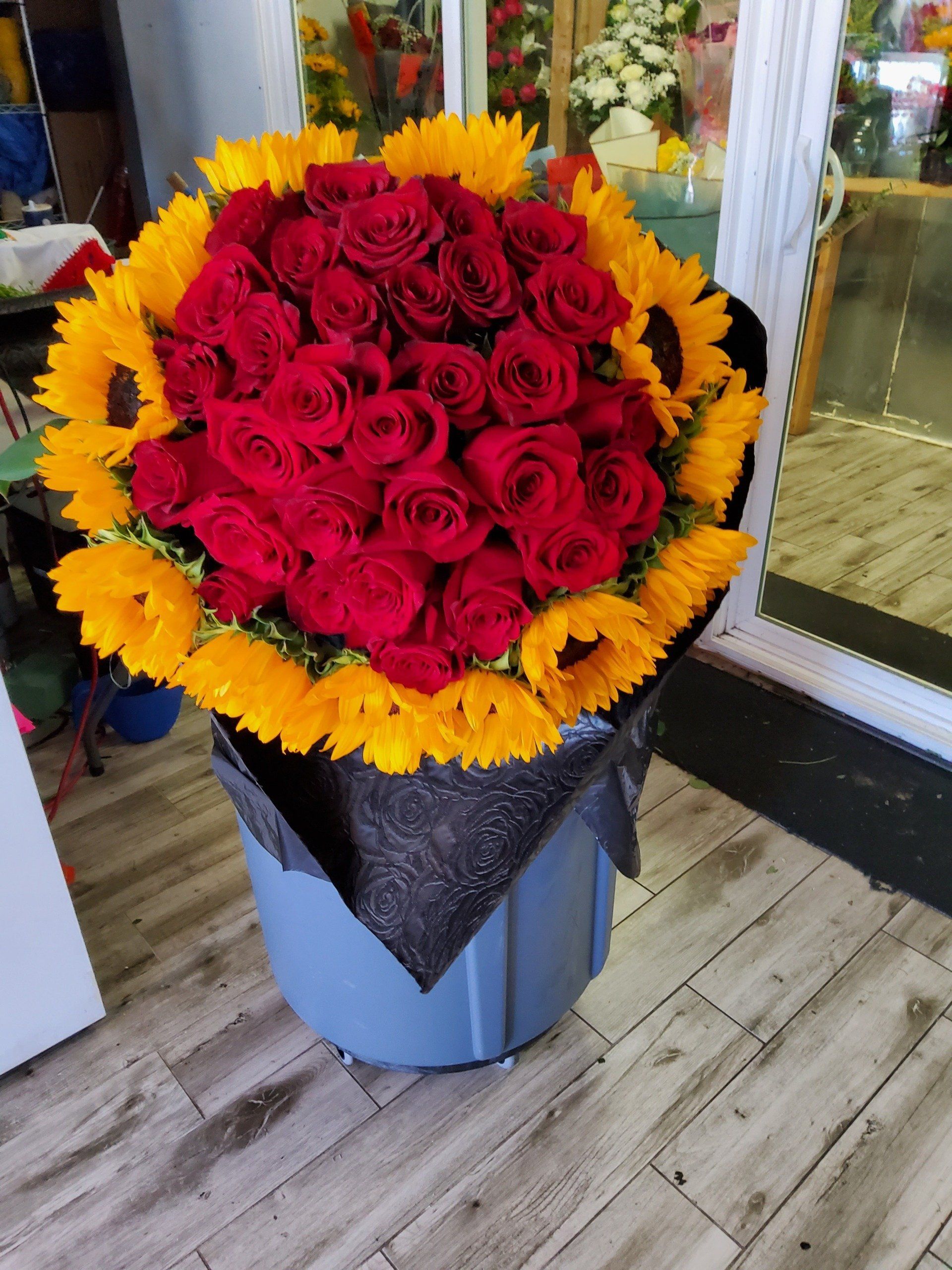 Anniversary Bouquets Sunflower Florist Orange CA