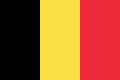 The flag of belgium is yellow , black and red.