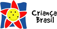 A logo for criança brasil with a smiley face on it