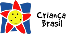 A logo for criança brasil with a smiley face on it
