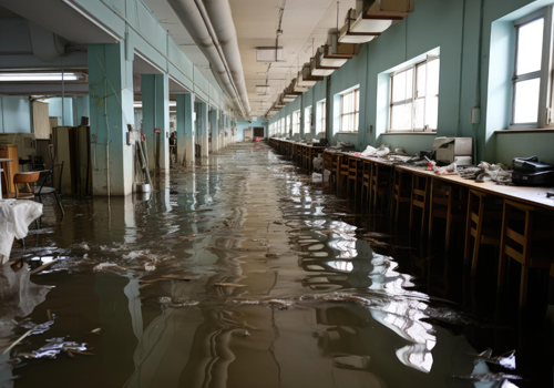 basement filled with water