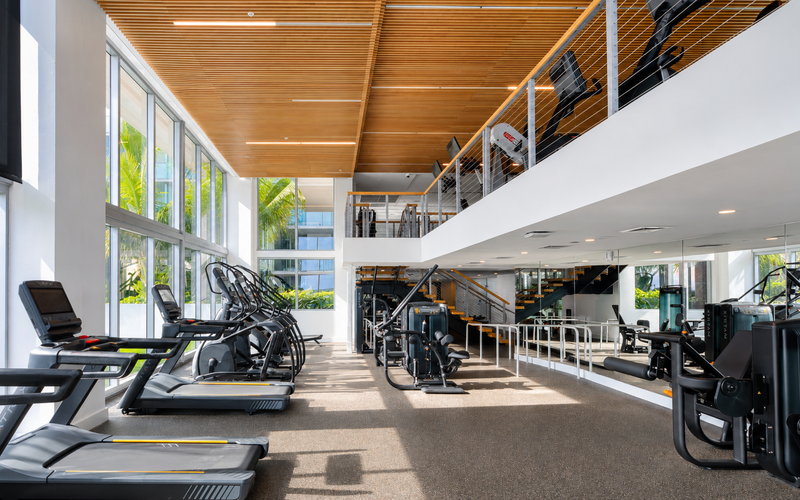 Fitness center at Ascent at Metropolitan Naples in Naples, FL.