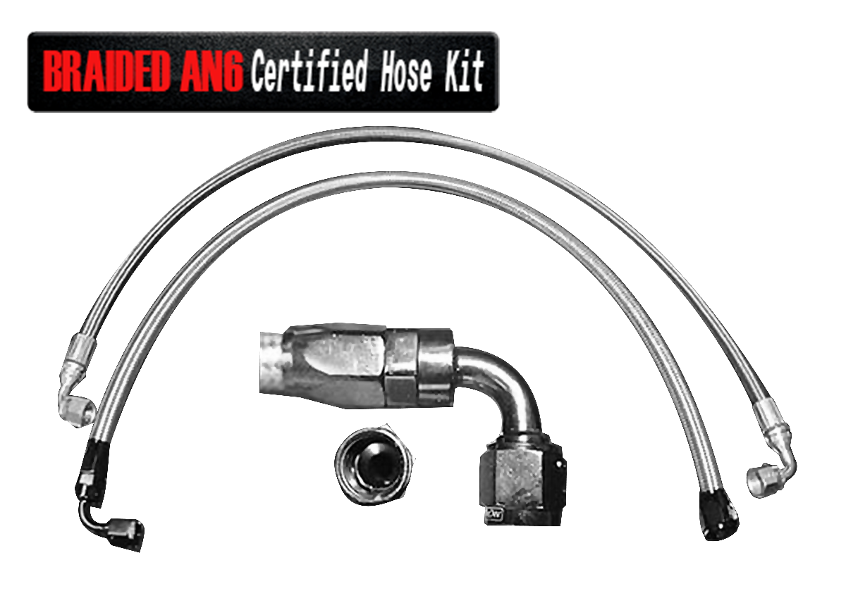 Braided AN6 Certified Hose Kit