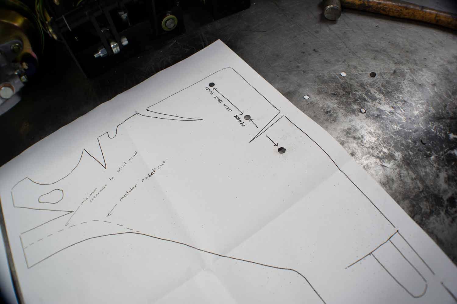 cut out locating holes 3