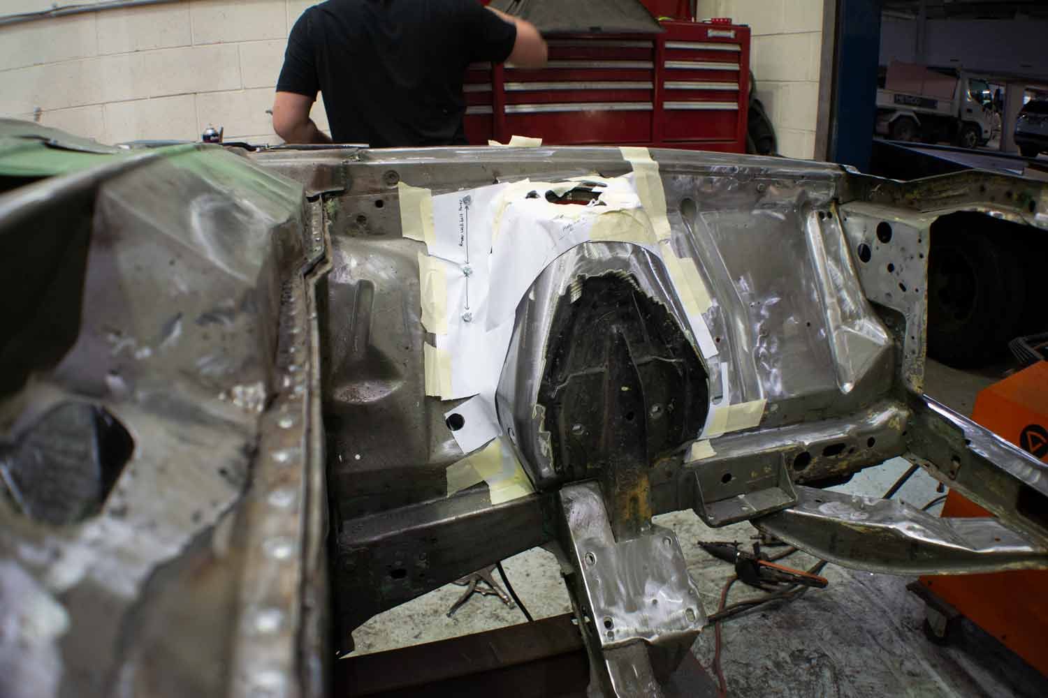 place template on car 2
