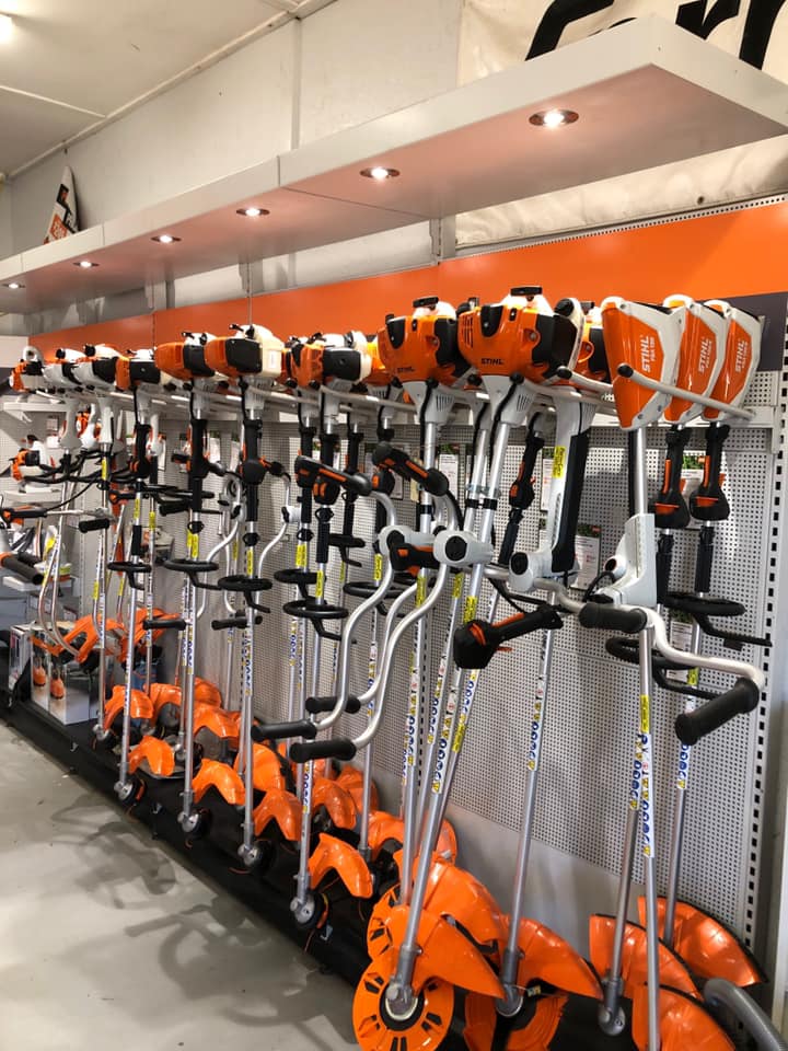 Large Display of Brush Cutters — Farm Equipment Experts In Mullumbimby, NSW