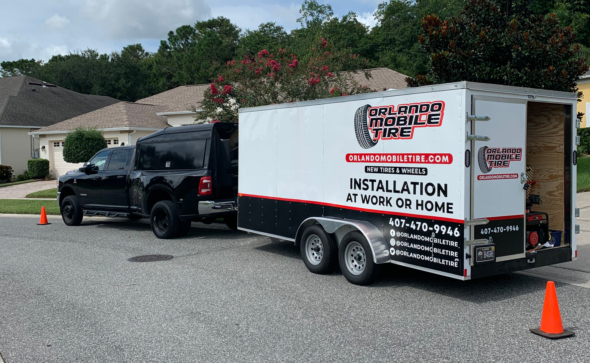 2019 - 7' x 16' Mobile Tire Shop Trailer / Mobile Tire Business for Sale in  Florida!
