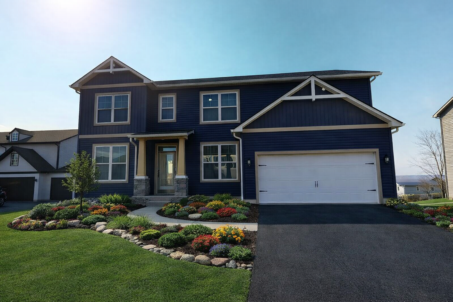 Preston Front Elevation | Cornerstone Homes | Clay, NY