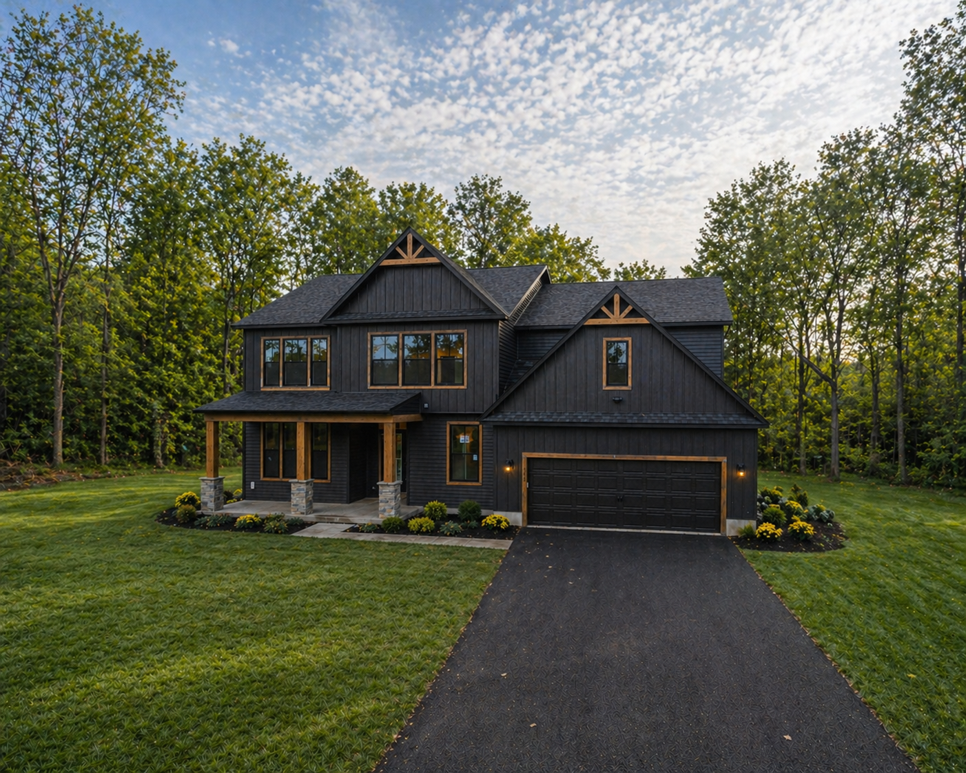 The Washington Front Elevation | Cornerstone Homes | Clay, NY