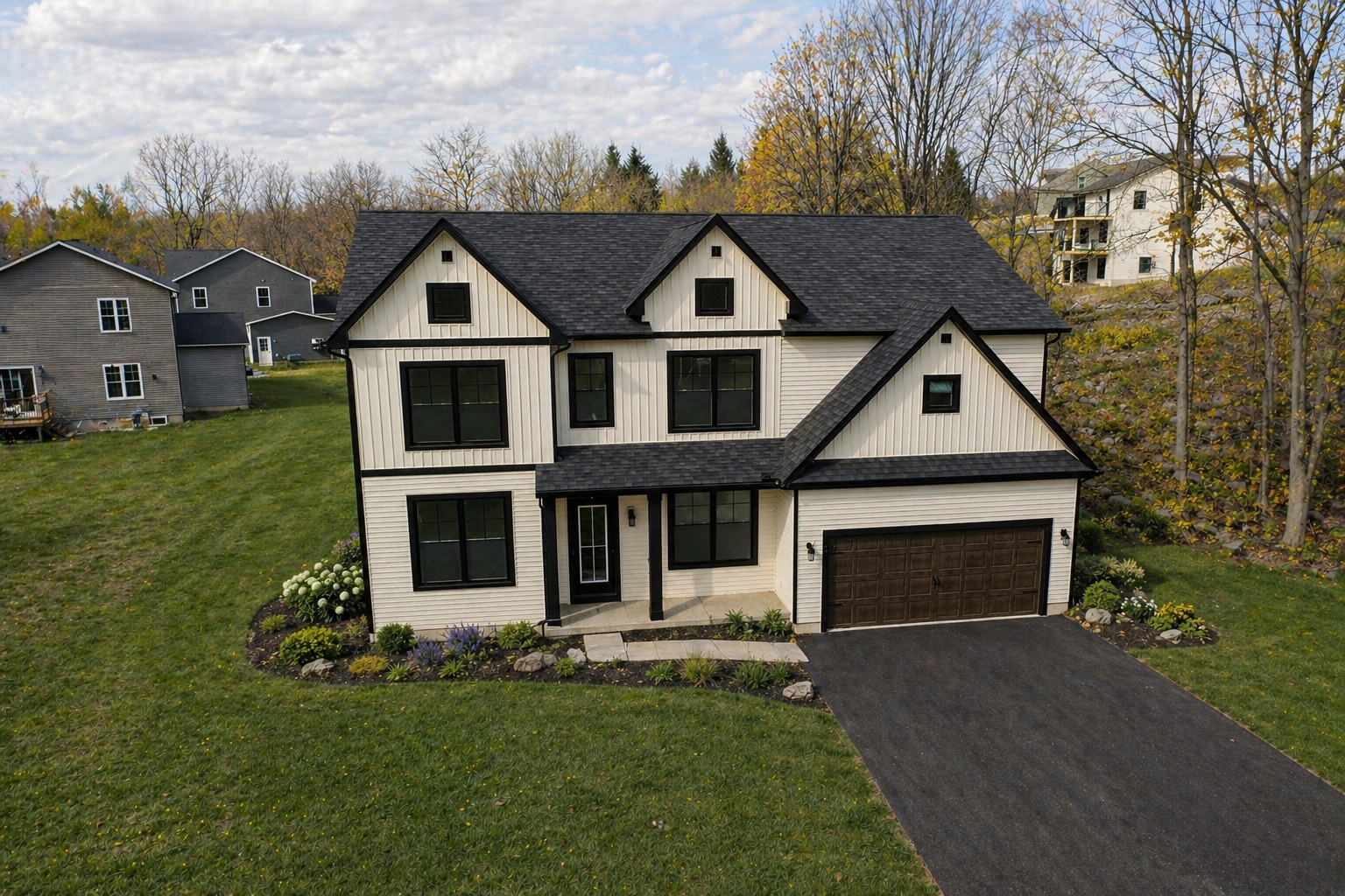 The Preston Front Elevation | Cornerstone Homes | Clay, NY