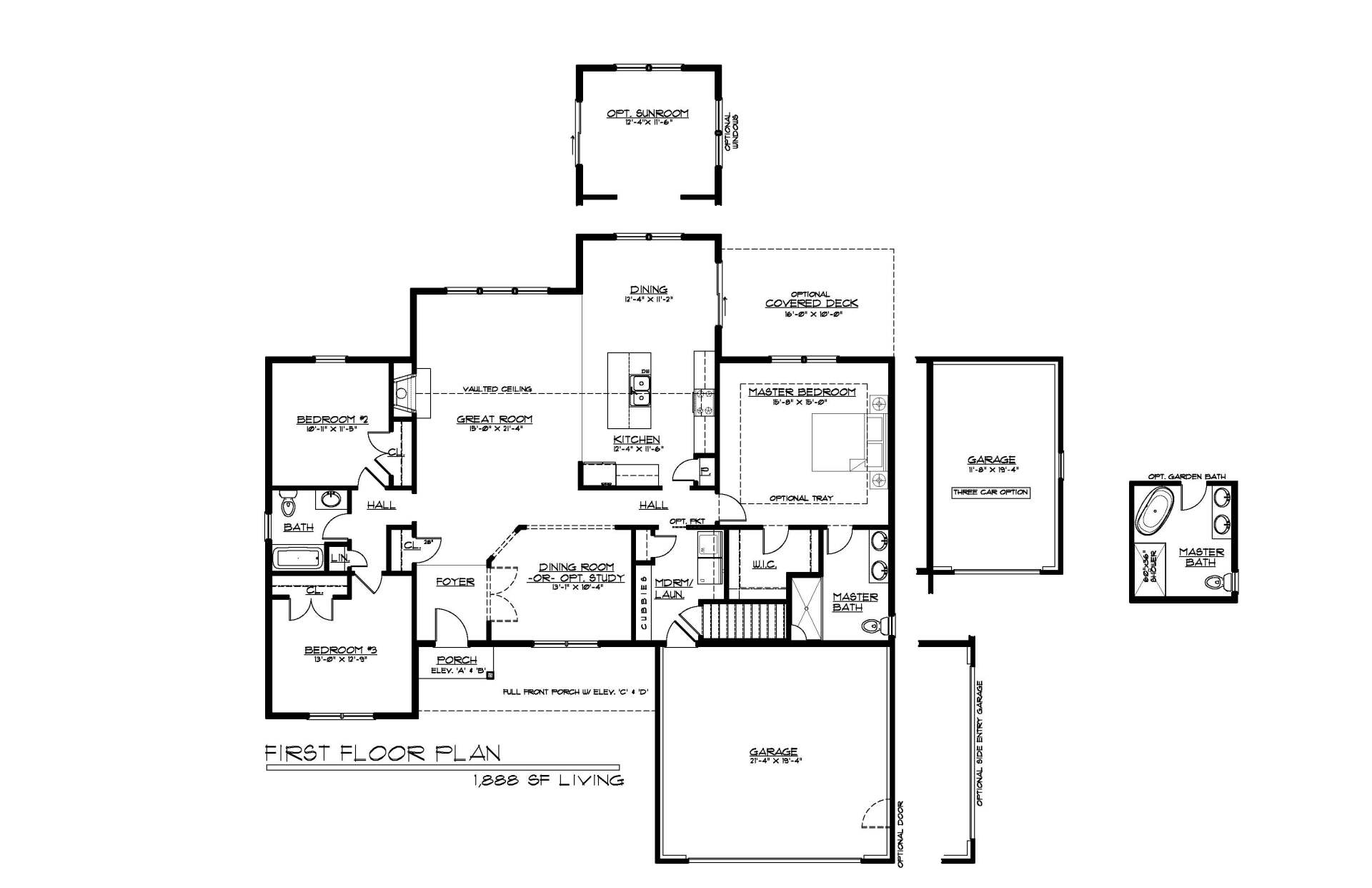 The Arlington Elevation Floor Plan | Cornerstone Homes | Clay, NY