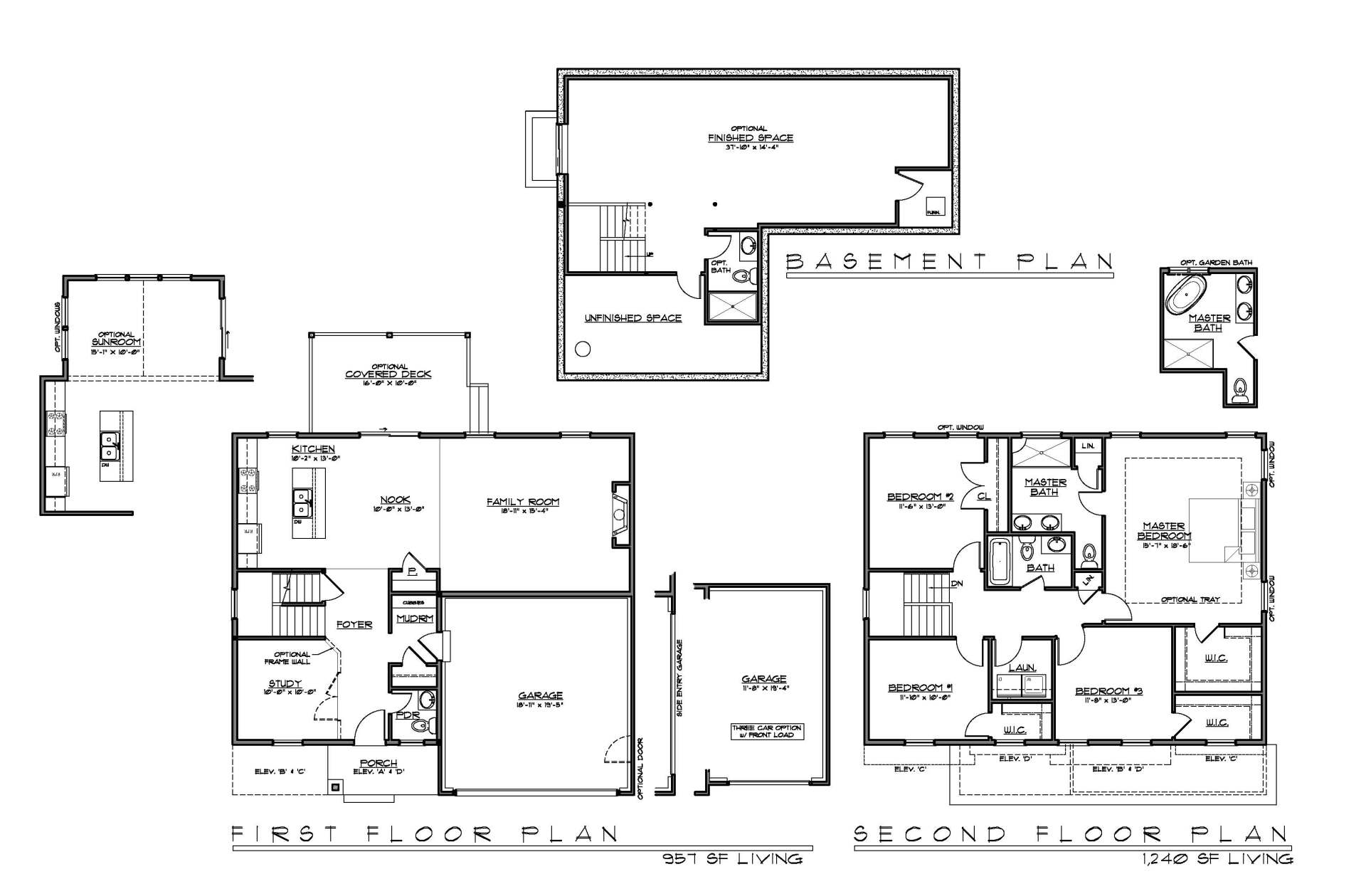 Hamilton Elevation B Floor Plan | Cornerstone Homes | Clay, NY