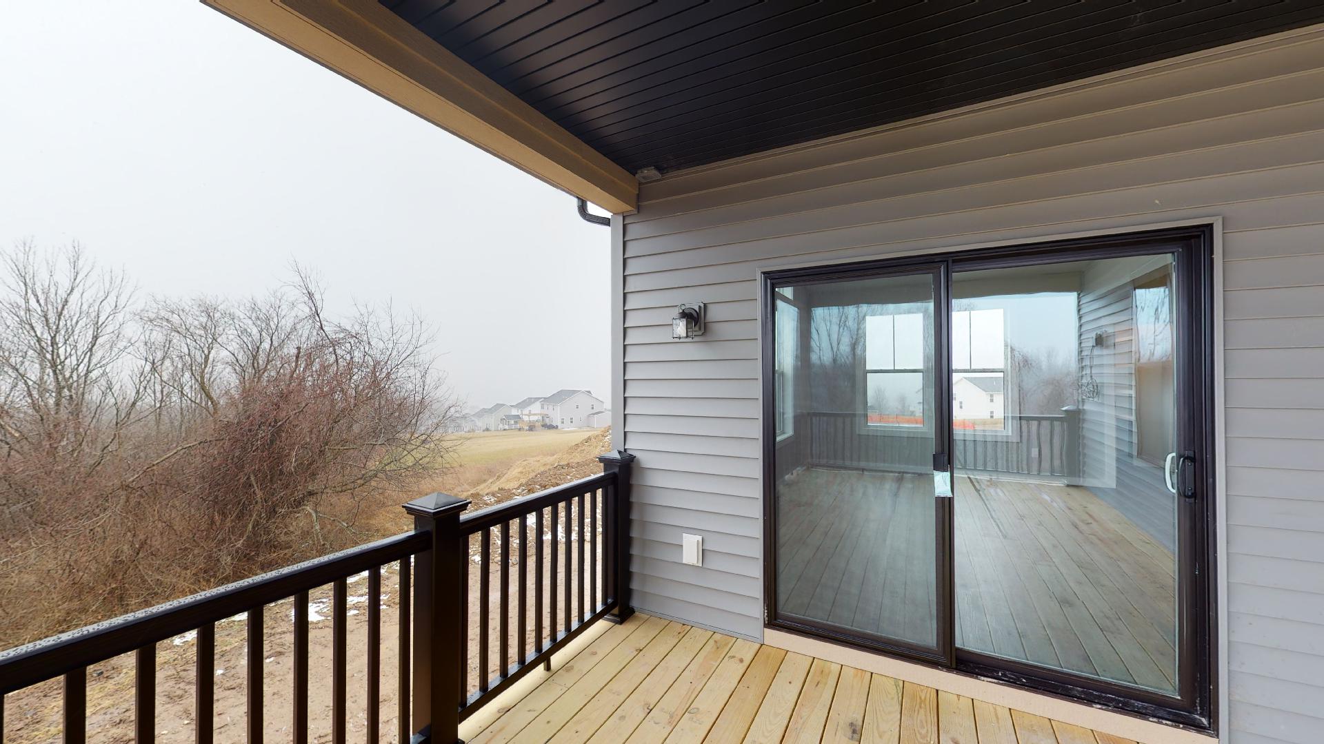 deck and sliding door