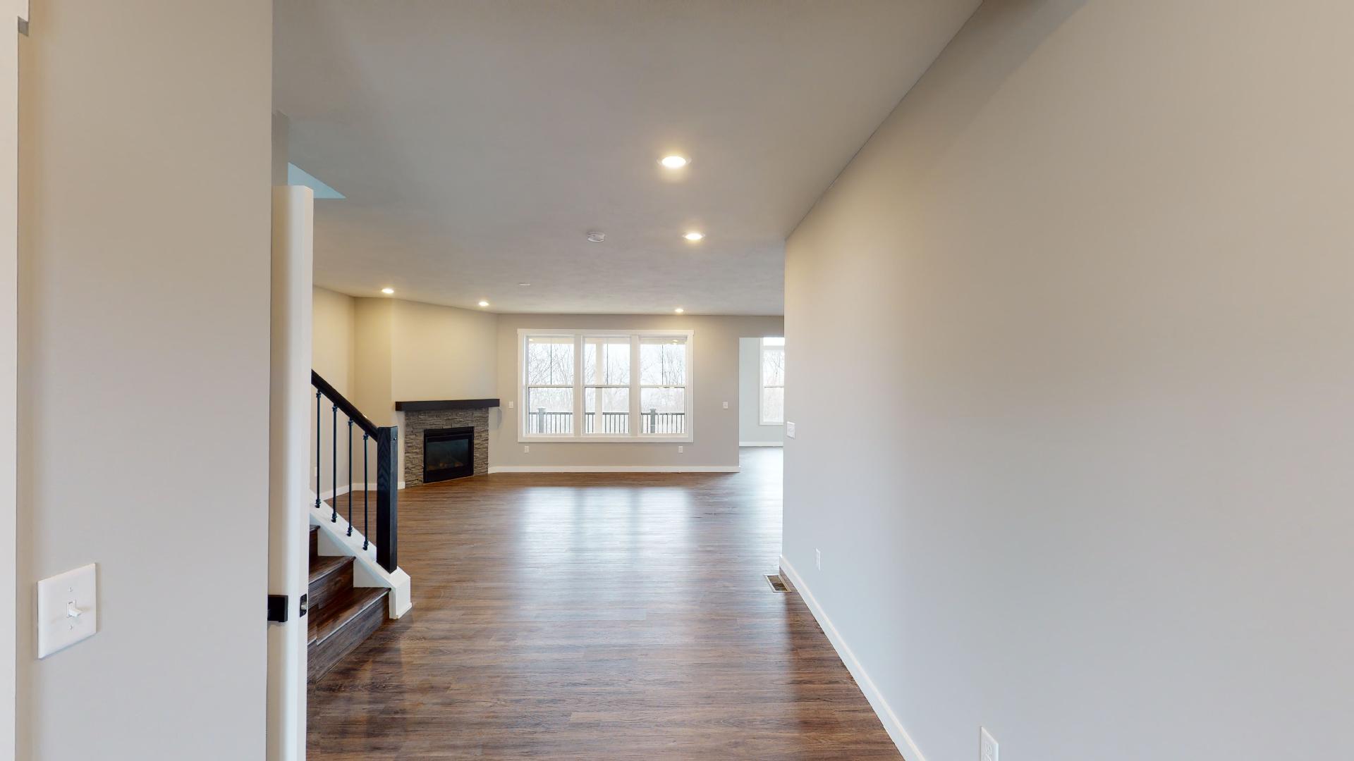 hallway to living room