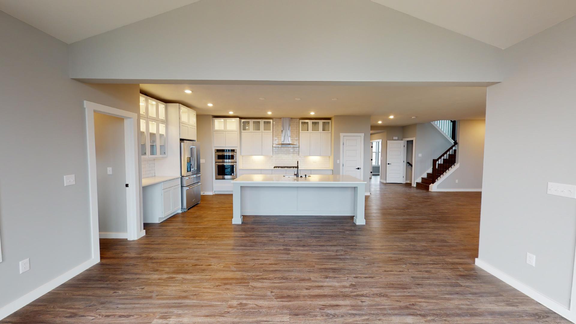 dining room and kitchen