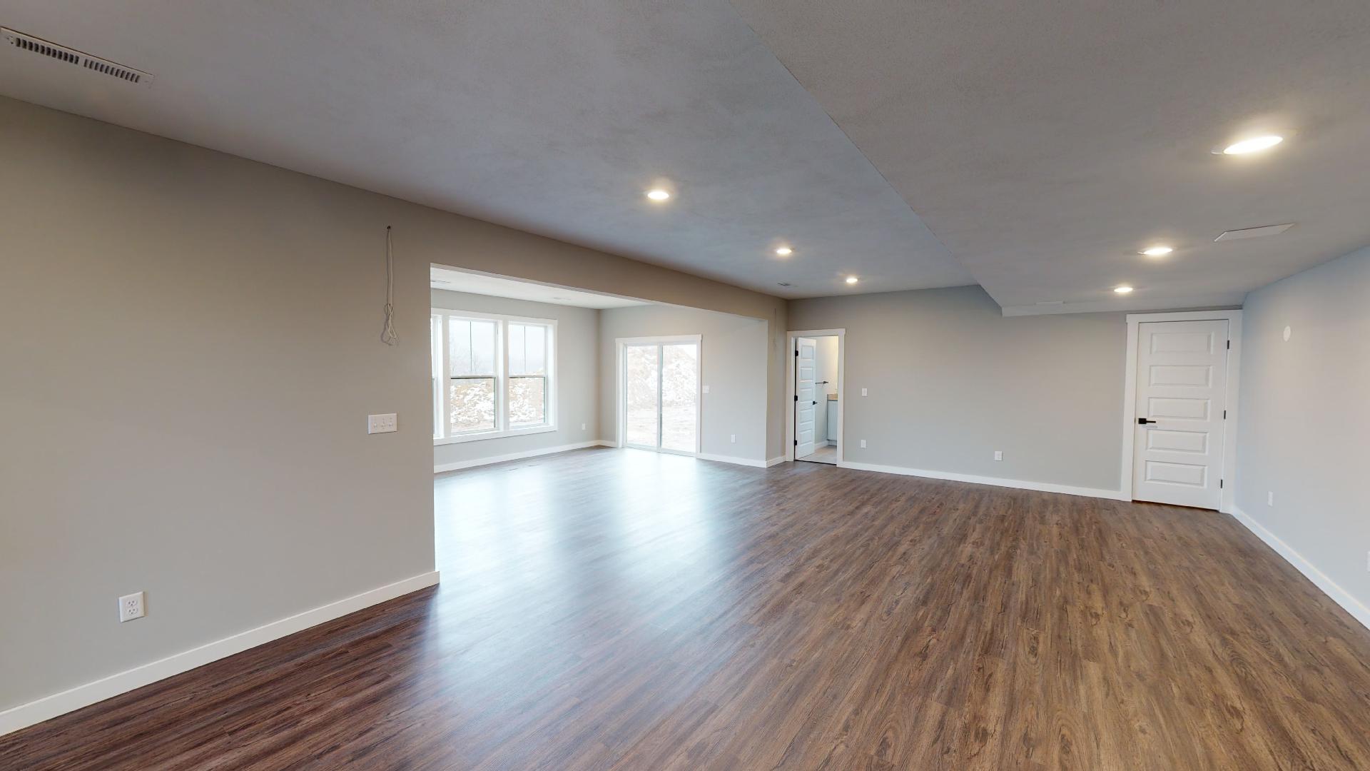 living room and dining room