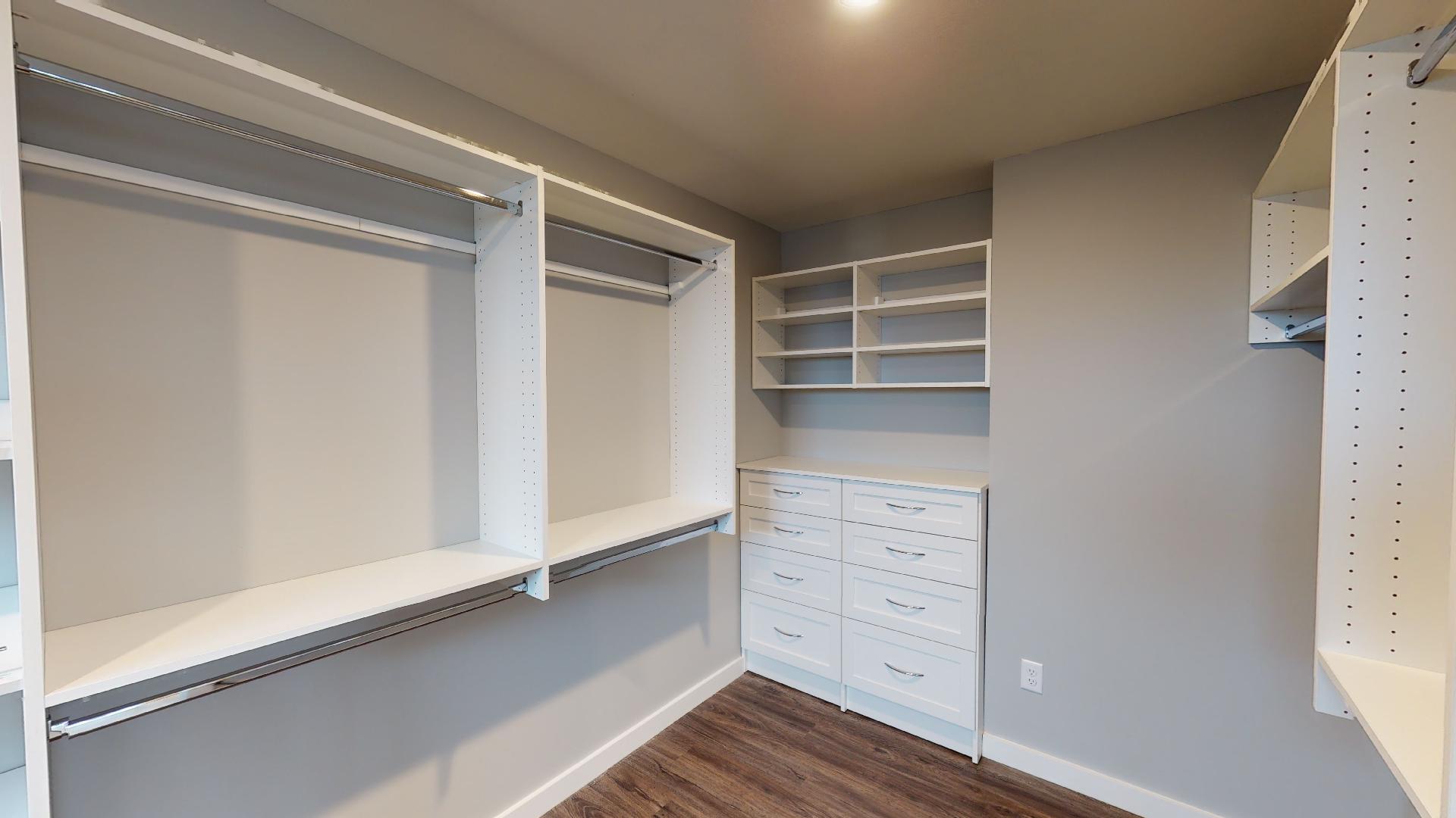 walk-in closet with built-in storage