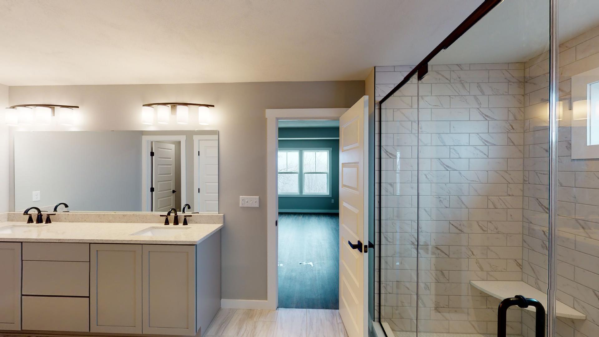 ensuite bathroom with double vanity