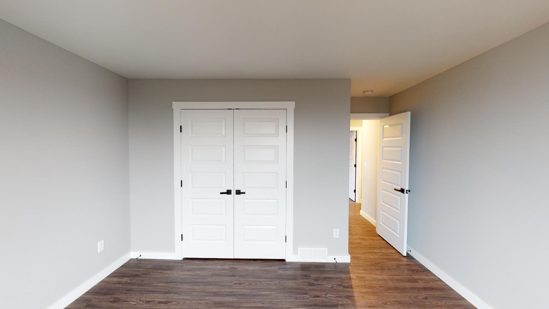 bedroom with French door closet