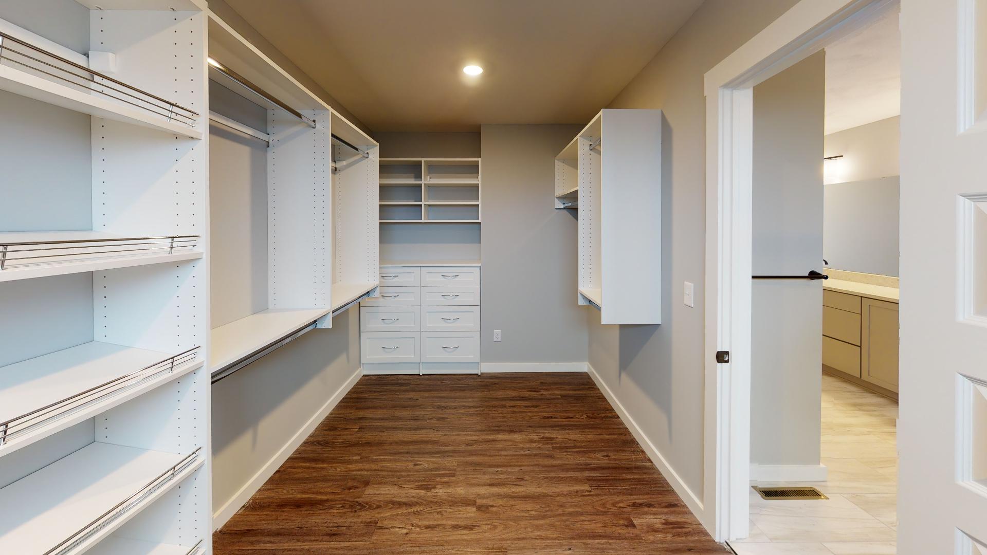 walk-in closet with built in storage