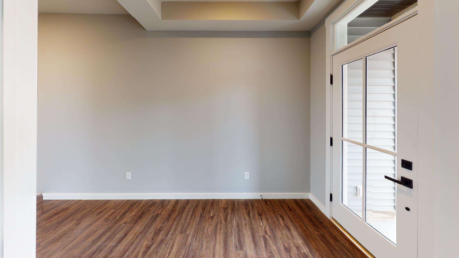 flex space with exterior door