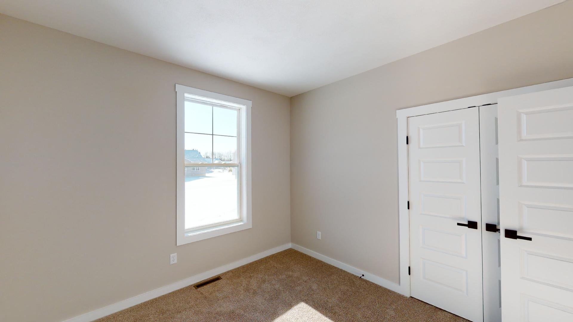 bedroom with French door closet