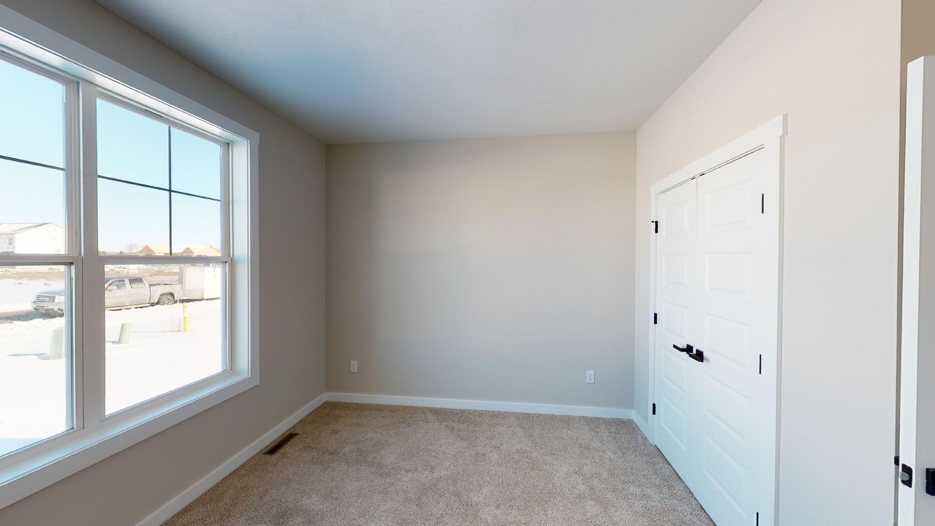 bedroom with French door closet