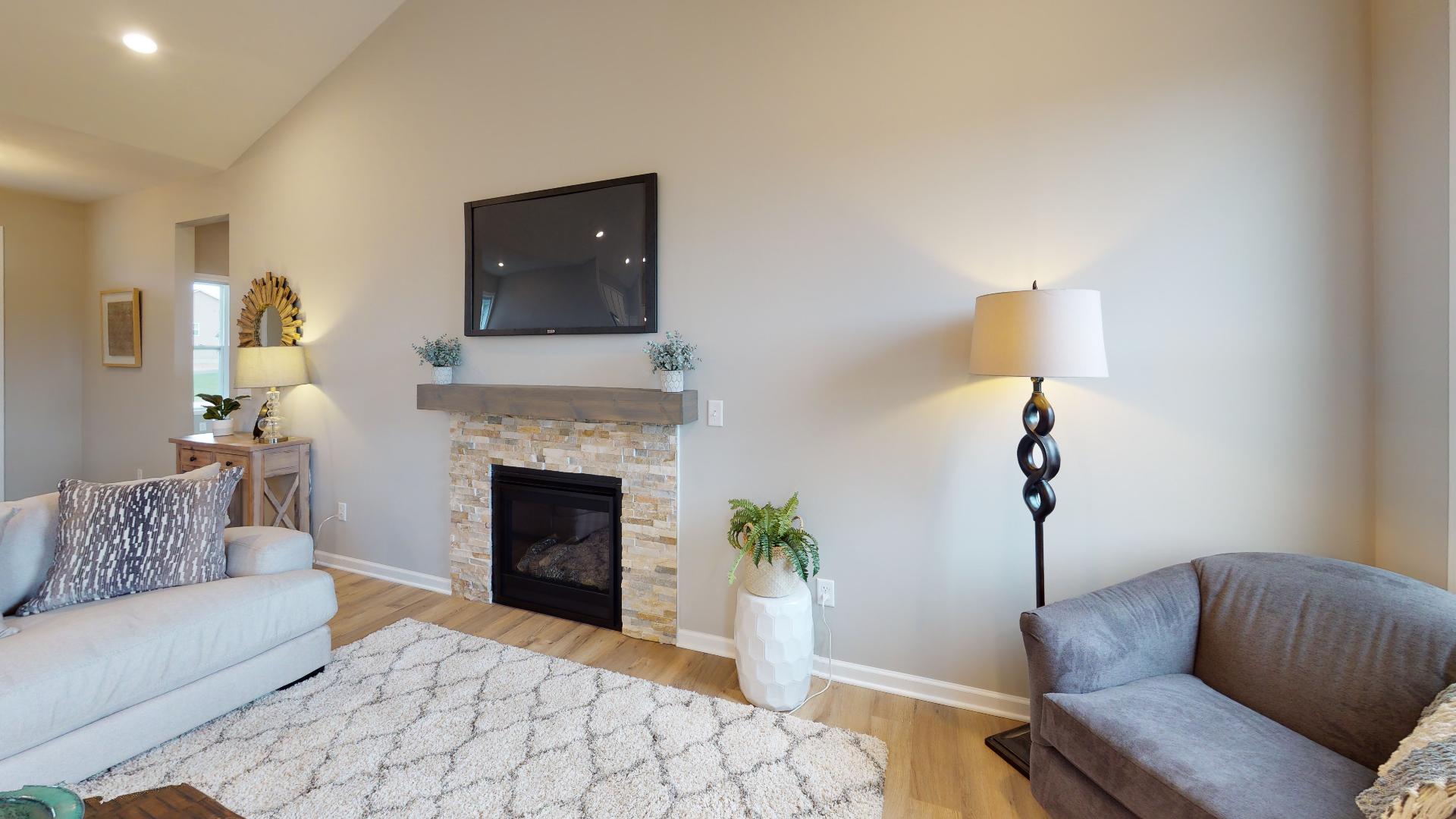 living room fireplace