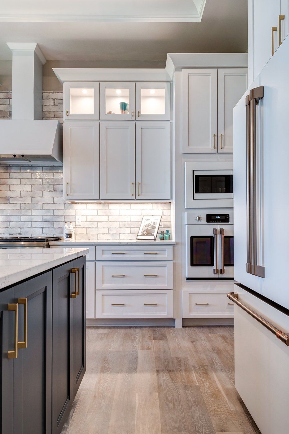 kitchen with white appliances