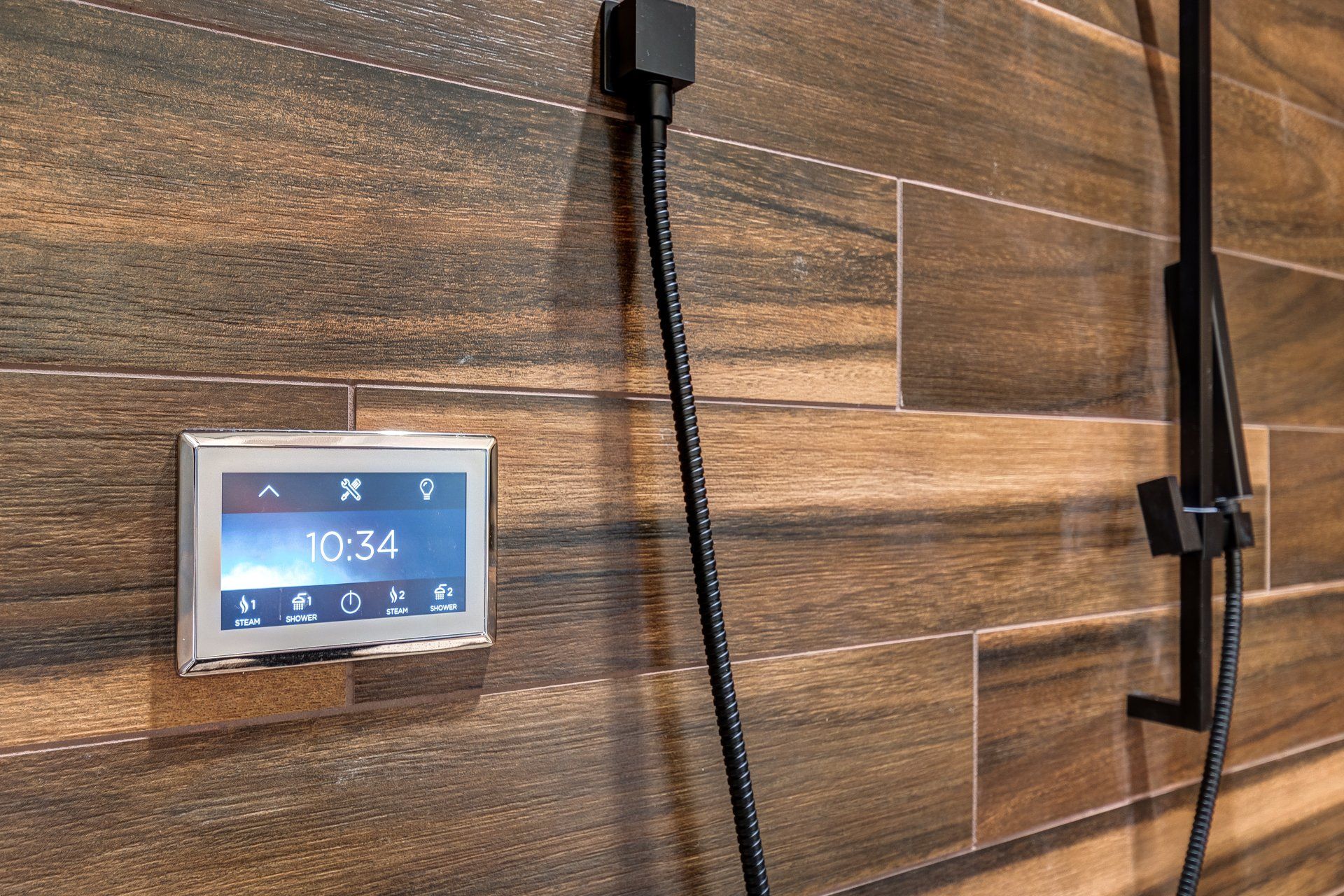 shower with temperature control