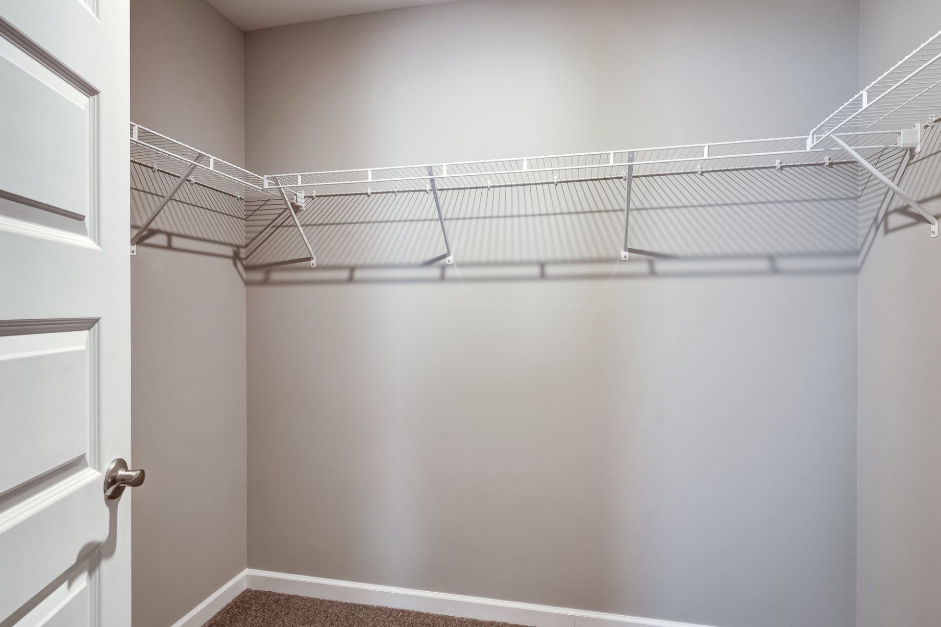 Walk-In Closet with Wire Shelves